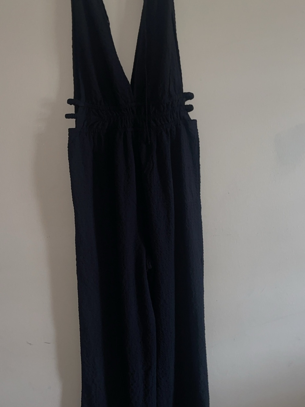 Blush Black Sleeveless Wide-Leg Jumpsuit